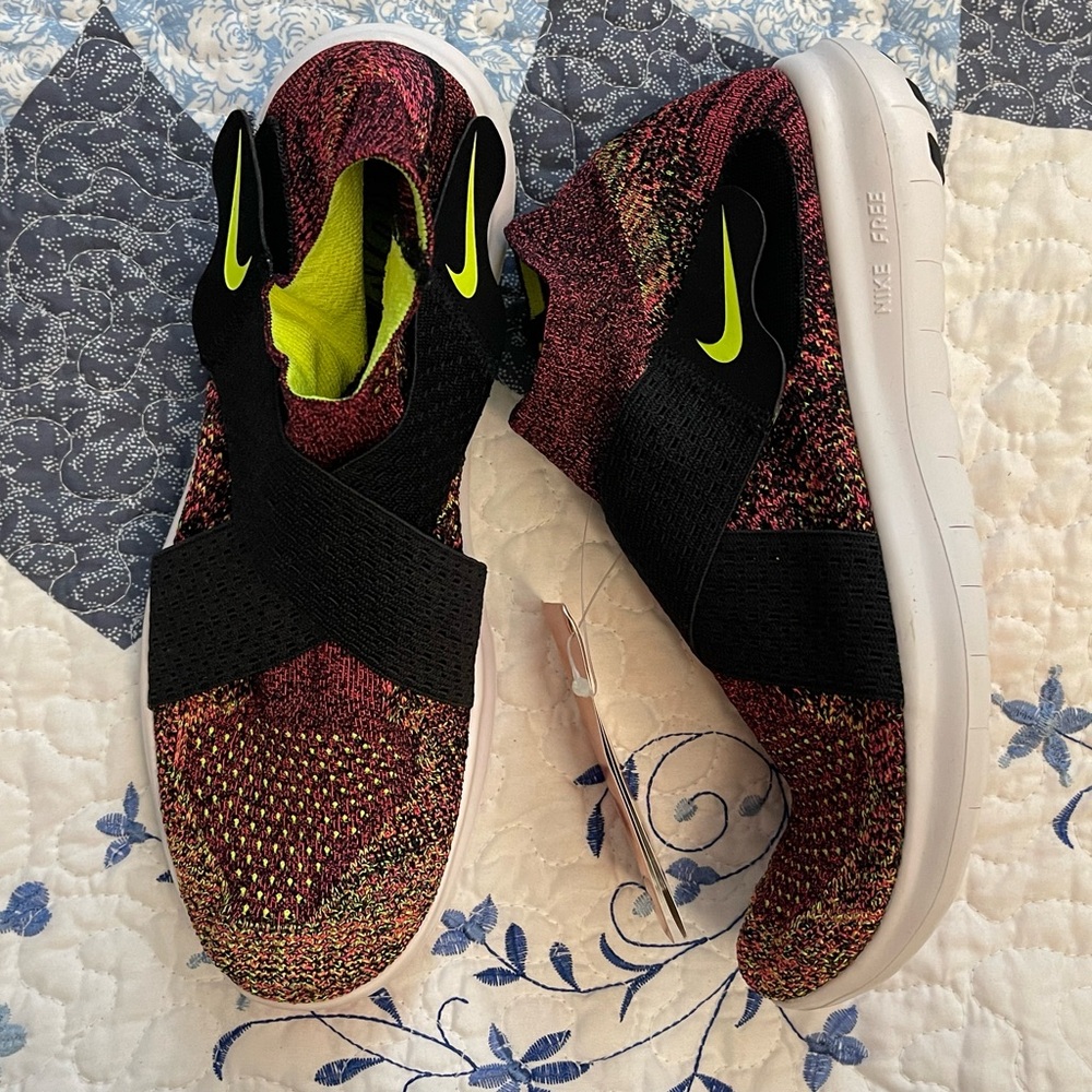 Nike Multicolor Knit Sneakers with Straps